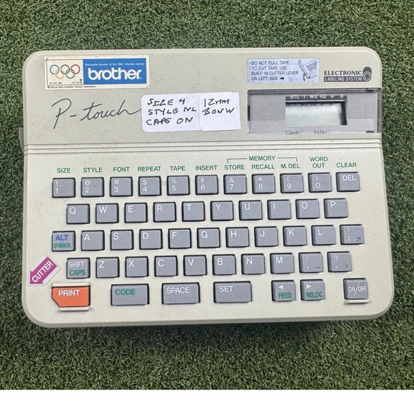 Brother Other - Vintage Brother P-Touch Electronic Labeling System 1992 Olympic Sponsor‎ Grey